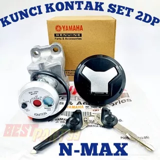 KUNCI KONTAK SET + TUTUP TANGKI YAMAHA NMAX 2DP KUALITAS ORIGINAL KUNCI SET KEYSET