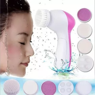 Alat pijat wajah Sikat Wajah Elektrik alat pembersih muka Elektrik Lumispa Facial Care 5 in 1