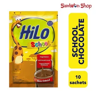 HILO SCHOOL CHOCOLAT SACHET 35GR (1 RENCENG ISI 10 PCS) MINUMAN SERBUK