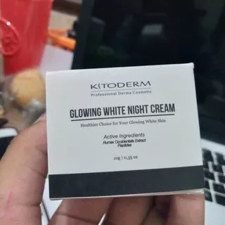 KITODERM GLOWING WHITE NIGHT CREAM | CREAM MALAM PEMUTIH GLOWING