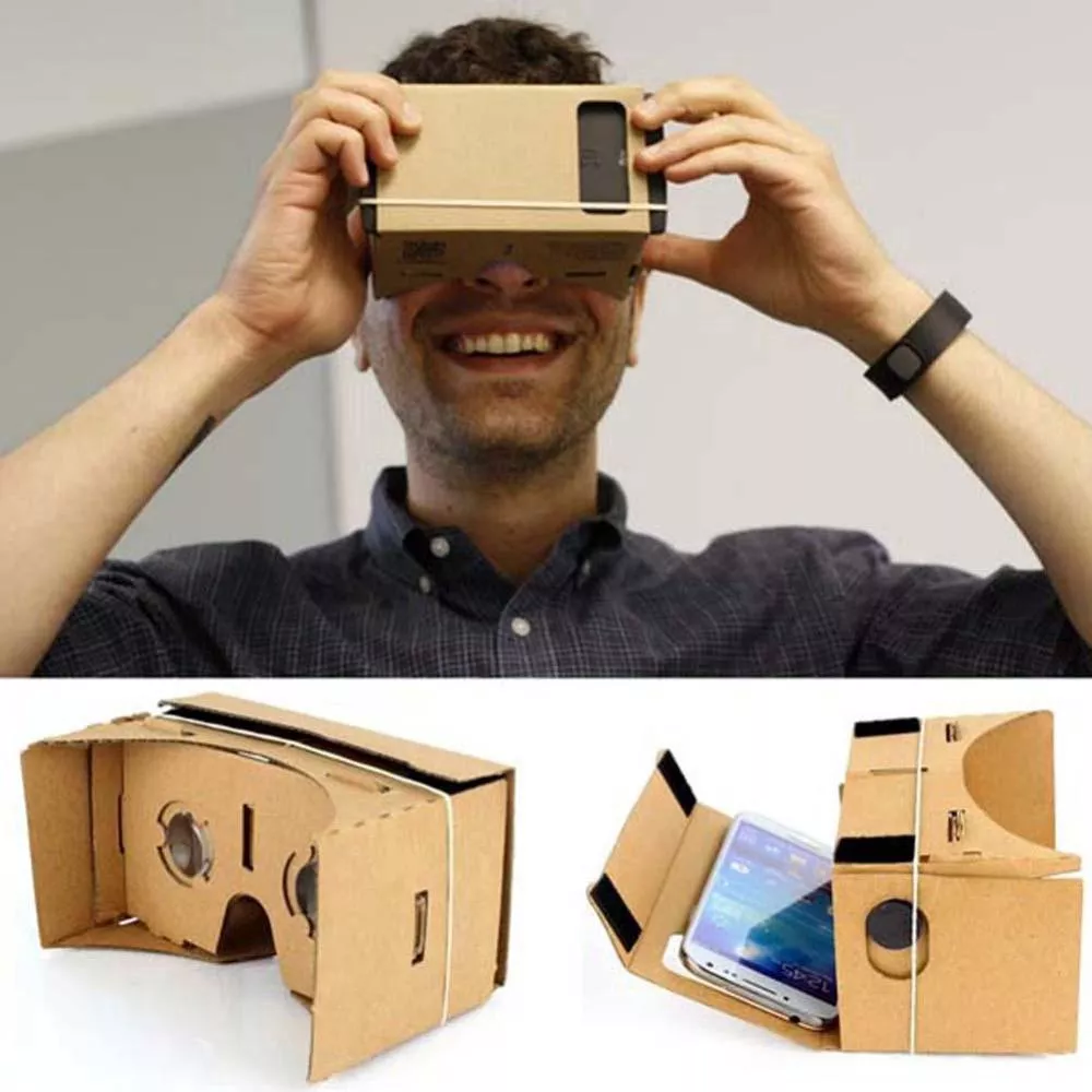 VR Mobile Phone 3D Glasses DIY Magnet Google Cardboard Virtual Reality VR Mobile Phone 3D Viewing