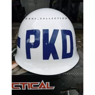 Helm pkd putih/ helm satpam / Helm pkd satpam / Helm security