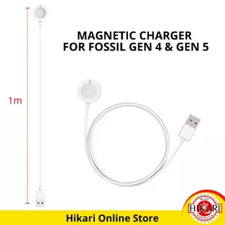 Charger Smartwatch Fossil Q Gen 2/3/4/5 Charger Untuk Jam Fossil Gen 4 Gen 5 Charging Dock Wireless For Fossil Smartwatch Magnetic USB Cable