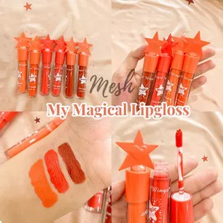 [ PER PC ] MAGICAL STARS PEACH LIPGLOSS - Angel Wings My Magical Lip gloss L088