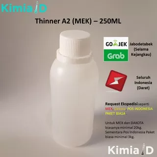 Thinner MEK - 250 ML - Thinner - Solvent - Thinner Cat - Thinner Epoxy Resin - Pengencer Resin