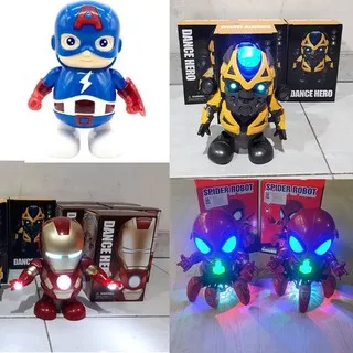 Mainan Robot Dance Anak Ironman Joget Ironman Hero Dance