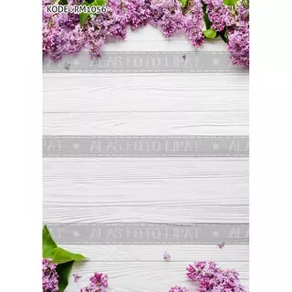 N - Alas Foto Lipat 2 Motif bunga A3+ dan A2+ Kode: RM1056 (Latar Foto Bunga Ungu kayu putih)