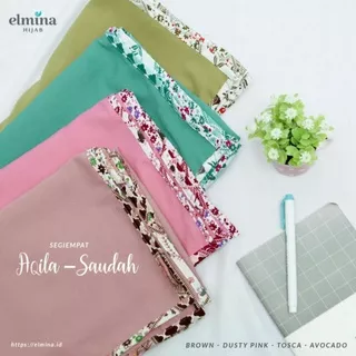 JILBAB SEGIEMPAT AQILA JILBAB TEPI MOTIF BY ELMINA