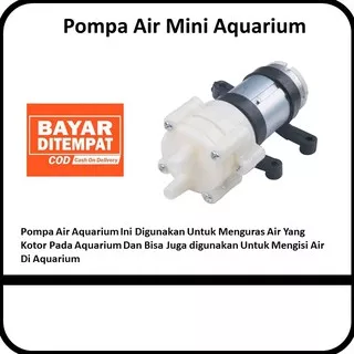 Pompa Pump Sifon Air Alat  Perlengkapan Water Mini Kecil Aksesoris Asesoris Aquarium Akuarium Ikan Fish Tank Dc 12V 14150