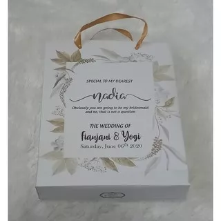 PAPERBAG SIZE 24x17x7 CM / WEDDING / BRIDESMAID / PACKAGING PRODUCK