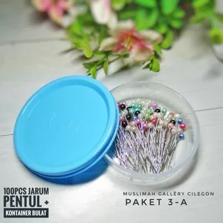 Paket Jarum pentul 100pcs in Jar 3-A || Paket Jarum PentuL murah