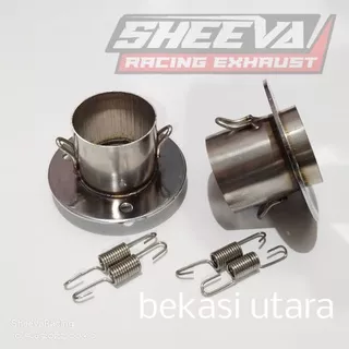 Adaptor stenlis 50mm. Adaptor 50mm Buat sambungan knalpot ori satria Fu karbu Supra 125 cs1 cbr 150 Thailand