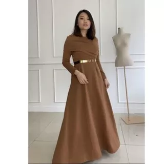 950 #dress muslim /dress pesta scuba(tdk dpt belt emas)