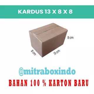 Kardus Packing online shop 13x8x8 cm tebal