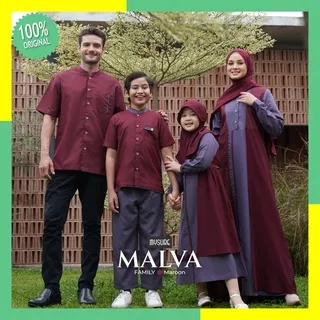 Mysure Sarimbit Keluarga 2022 Gamis Lebaran Terbaru Baju Couple Set Pakaian Muslim Ayah Ibu Anak Terbaru Malva Sarimbit Keluarga Murah