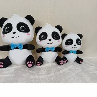 ? Baby Bus Panda, Sitting Baby Bus Panda, Boneka Baby Bus Panda duduk, Ukuran M ?