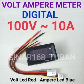 Volt Ampere meter DC, digital 10A - 100V