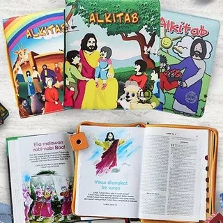 ALKITAB ANAK DENGAN COVER TAS / ALKITAB ANAK BERGAMBAR / TB 044 TI ANAK