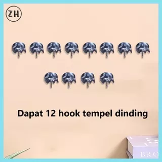 KAPSTOK TEMPEL-GANTUNGAN HOOK dapur-KAPSTOK baju TOILET-GANTUNGAN handuk isi 12pcs gantungan baju kamar tempel gantungan kait kantor capstok gantungan baju paket KAPSTOK TEMPEL-GANTUNGAN HOOK dapur-KAPSTOK baju TOILET-GANTUNGAN handuk isi 12pcs gantungan