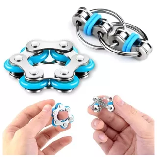 Finger Key Ring Mini Hand Spinner Toy ADHD Stress Anxiety Fidget