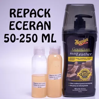 Meguiars - Meguiar`s Rich Leather Cleaner Conditioner Pump Pembersih Pelindung Jok Tas Kulit