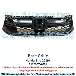 HONDA BRIO 2019 2020 Base Grill Bemper Atas RS Satya dasar bawah Grille Radiator Genuine baru ori