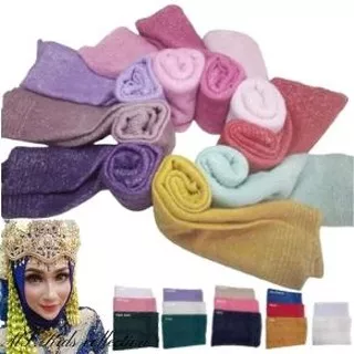 KERUDUNG PASMINA RAJUT GLITER | KERUDUNG PENGANTIN TERLARIS