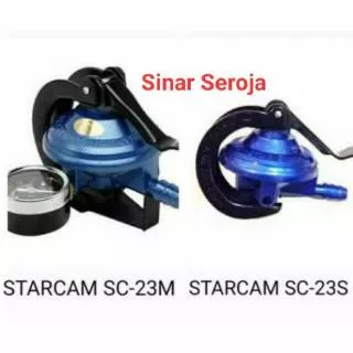 Kepala gas / Regulator Gas Starcam / Star Cam Tekanan Rendah SC- 23M black / SC- 23S