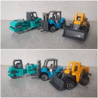 Diecast Mobil Forklift - Diecast Mobil Giling Roller - Diecast Mobil Traktor Buldozer