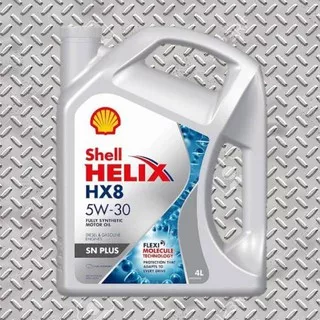 Oli Shell Helix Hx8 5W30 SN PLUS Galon 4 liter Scan Barcode PASTI JAYA BAN