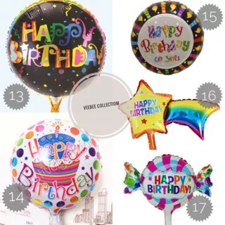 Balon Foil Happy Birthday /balon foil ulang tahun/ balon foil
