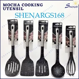 NEW-Spatula Penggorengan Centong Sayur Stainless Steel  Alat Masak 1 SET-SHENAR