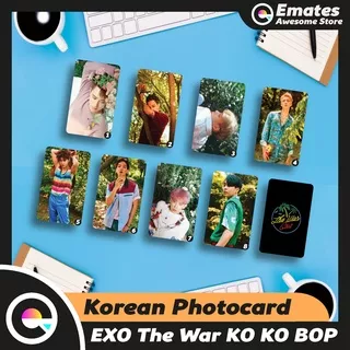 Photocard EXO x Nature Republic Kai Chanyeol Baekhyun D.O Sehun Chen Suho Kris Wu Xiumin Don’t Fight The Feeling The War Lucky Monster Obsession Elyxion Album Custom Kartu Foto Kpop MV 2 Sisi Glossy Murah