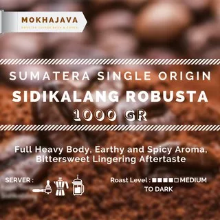 Sumatra Robusta Sidikalang 1000gr 1kg Coffee Bean Biji Kopi Robusta