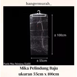 Cover Pelindung Baju Mika Ukuran 100x55cm