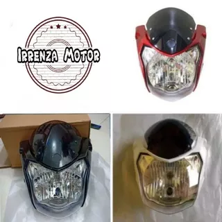 Kedok batok reflektor lampu depan Vixion New NVL Vixion KS 2012 2013 2014 merah hitam putih