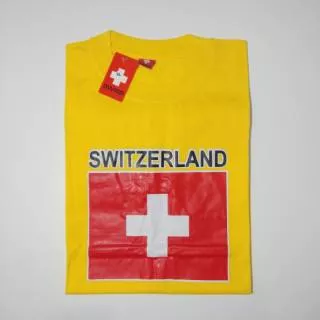 Souvenir kaos Switzerland oleh oleh negara Swiss