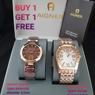 Jam tangan wanita aigner set buy 1 get 1