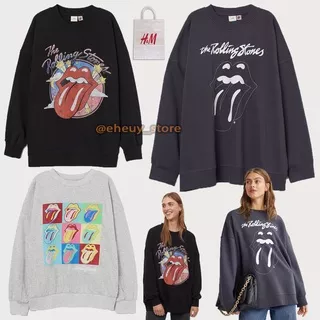 Crewneck H&M Rolling stone edItion Sweater OVERSIZE rolling stone hnm original crewneck oversize