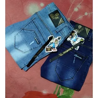 celana jeans sobek Romeo pensil slimfit jeans melar free gelang