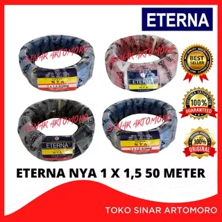 ETERNA NYA 1.5 MM ( 50 METER ) / KABEL LISTRIK KAWAT 1,5MM / ENGKEL 1,5 / TUNGGAL 1 X 1.5MM ( 50M )