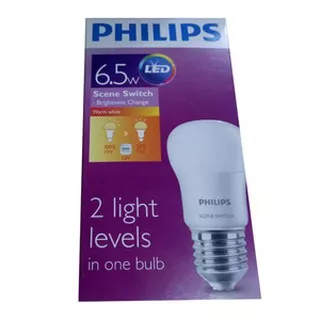 Philips LED Scene Switch 6,5 Watt - 2 Step Level Light - Kuning