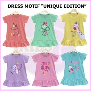 DRESS KELFI DRESS HARIAN ANAK MOTIF SABLON USIA 2 SAMPAI 6 TAHUN DASTER ANAK MURAH