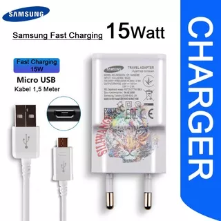 Charger Casan Fast Charging Samsung Galaxy S6 Edge S7 Edge Note 4 5 A20 Micro USB 15W Original Copy