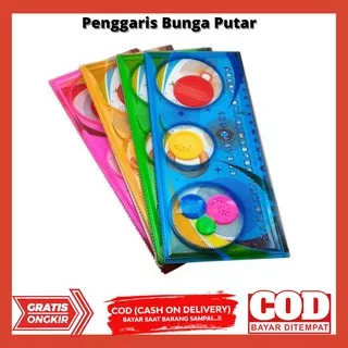 Penggaris Bunga Ajaib berkualitas Spirograph / Penggaris Bunga Putar penggaris murah