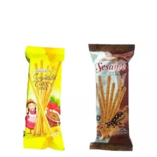 Biskitop Biskuit Curry Stick 60 gr + Biskitop Biskuit Sesame Stick 60 gr