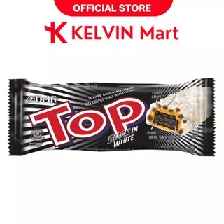 Delfi Top Chocolate Wafer Top Black in White Pcs 9 g | Kelvin Mart