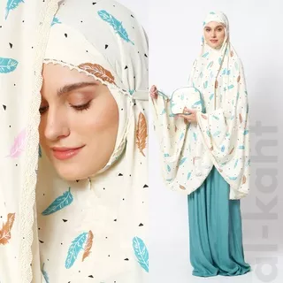 Alkahf.BM - [BIG RAMADHAN SALE]  Mukena Traveling Dewasa 2in1 Katun Rayon Motif Flowers Series