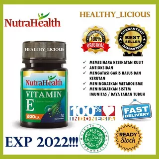 Vitamin E 200 IU NutraHealth Nutra Health isi 30 Kapsul Lunak Nutra Health