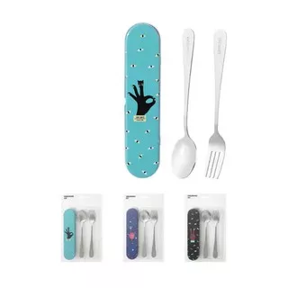 MINISO TABLEWARE SET (ALAT MAKAN 1 SET SENDOK DAN GARPU)